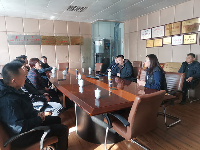 La Fédération de l'industrie et du commerce du Shandong a visité l'entreprise Tangshan Jinsha